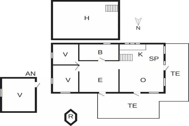 Strandparadijs -- By Traum Ferienwohnungen-Plattegrond