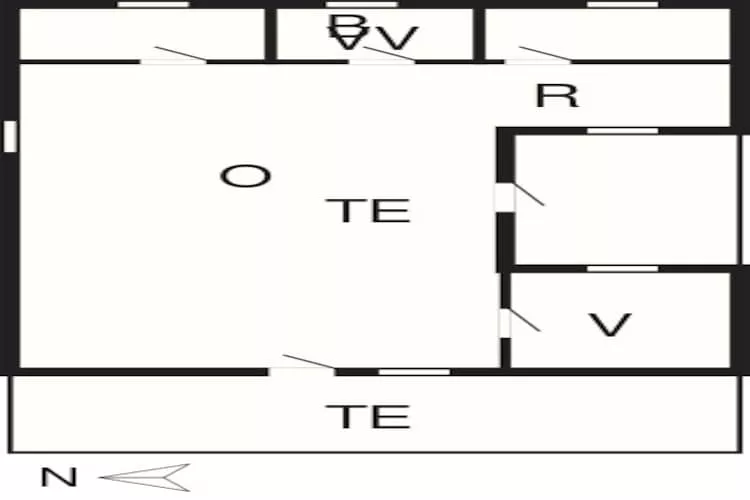 Vakantiehuisje in het schilderachtige Rodby-Plattegrond