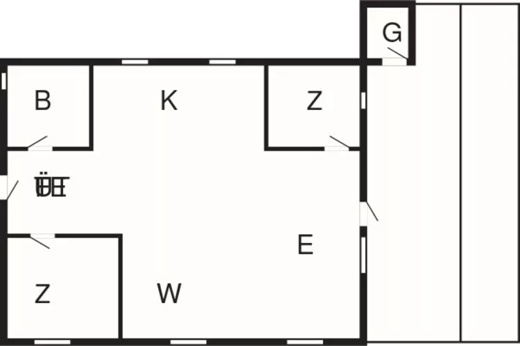 4 persoons vakantie huis in Læsø-By Traum-Plattegrond