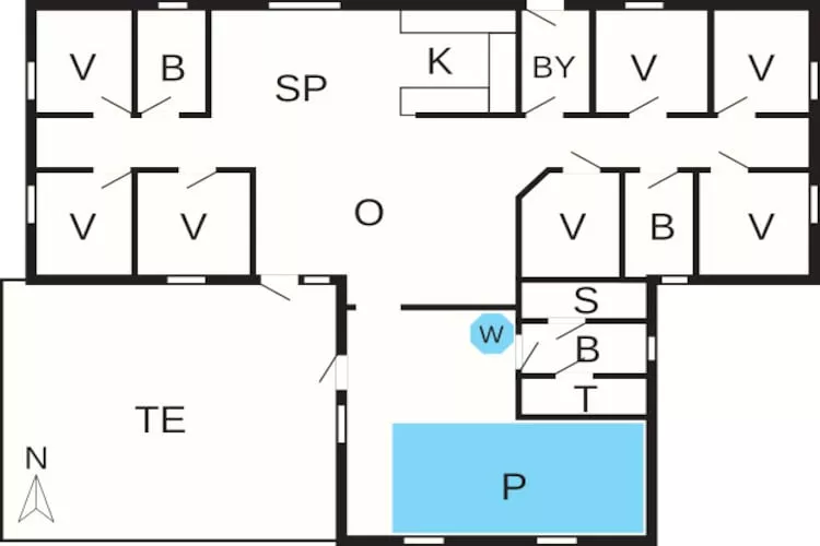 Luxe zwembad retraite -- By Traum Ferienwohnungen-Plattegrond