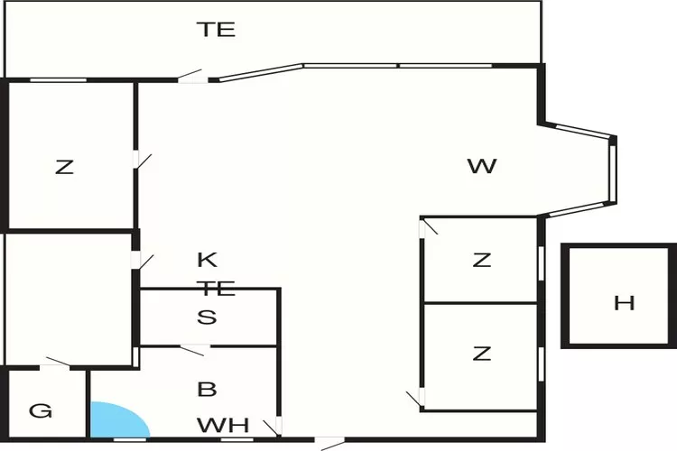 6 persoons vakantie huis in Jerup-By Traum-Plattegrond