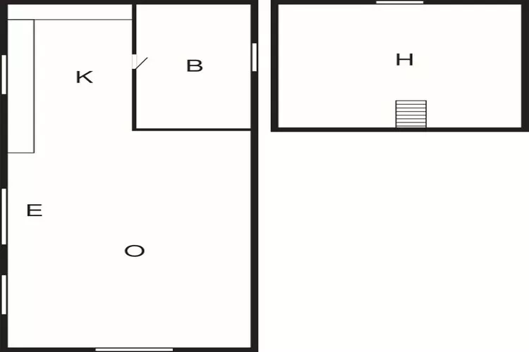4 persoons vakantie huis in Økerø-Plattegrond