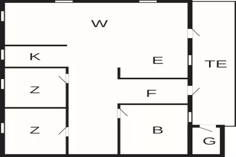 4 persoons vakantie huis in Jerup-Plattegrond