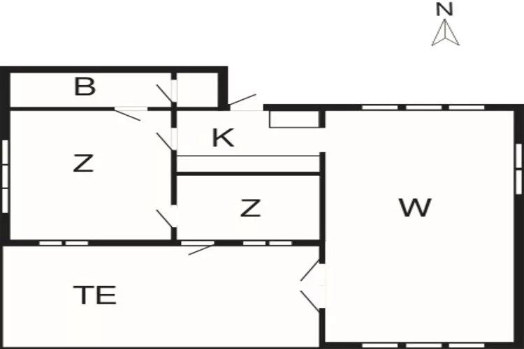 4 persoons vakantie huis in YSTAD-Plattegrond