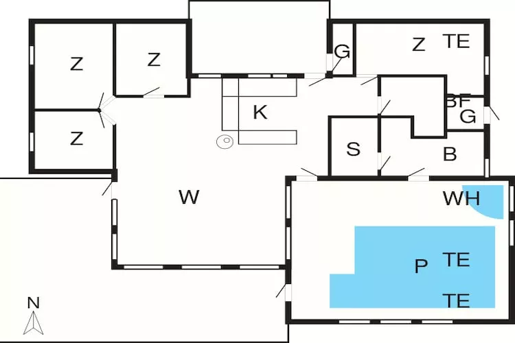 12 persoons vakantie huis in Saltum-By Traum-Plattegrond