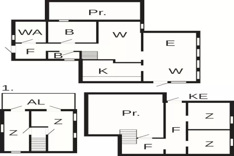 8 persoons vakantie huis in FREI-Plattegrond