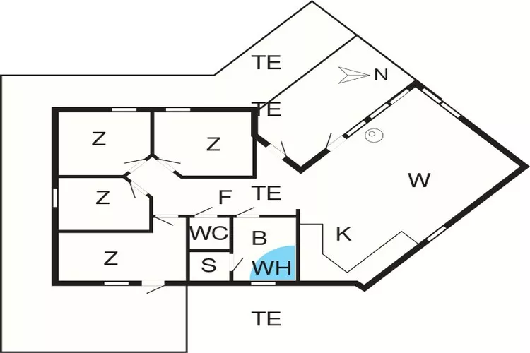 8 persoons vakantie huis in Vestervig-By Traum-Plattegrond