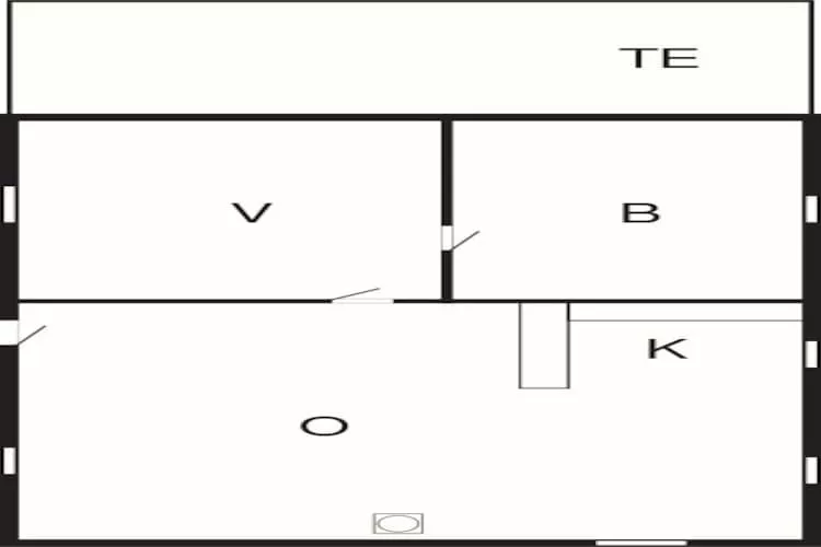 2 persoons vakantie huis in Fanø-By Traum-Plattegrond