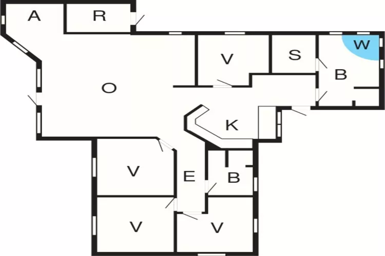 10 persoons vakantie huis in Hadsund-Plattegrond