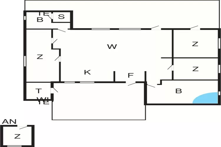 Kustcharme in de natuur -- By Traum Ferienwohnungen-Plattegrond