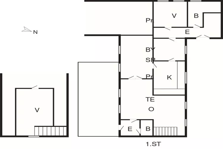 5 persoons vakantie huis in Børkop-By Traum-Plattegrond
