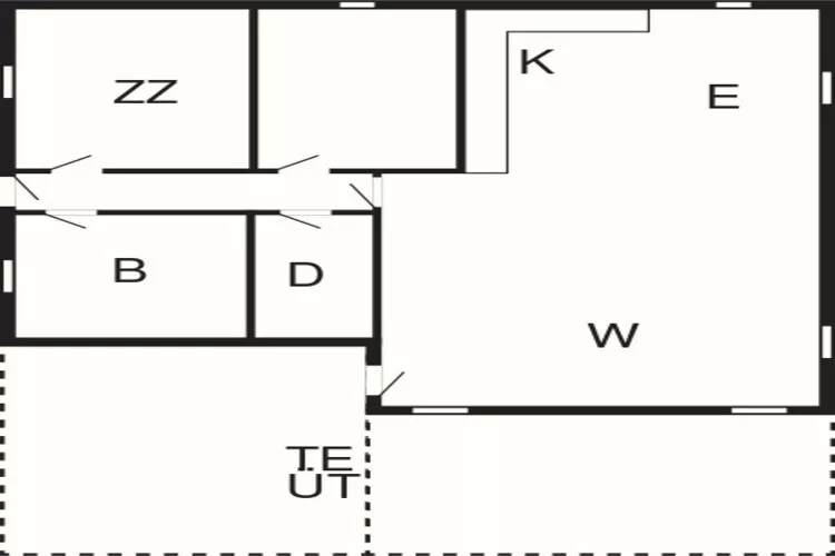4 persoons vakantie huis in Henne-By Traum-Plattegrond