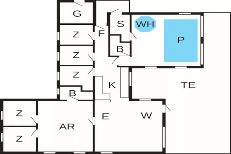Luxe retraite bij Skastrup -- By Traum Ferienwohnungen-Plattegrond