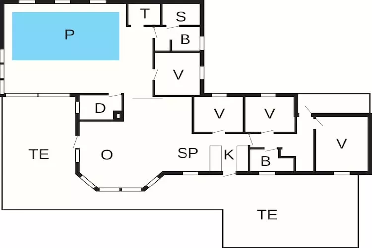 Afgelegen zwembad retraite -- By Traum Ferienwohnungen-Plattegrond