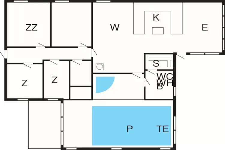 Kustparadijs in Hou -- By Traum Ferienwohnungen-Plattegrond