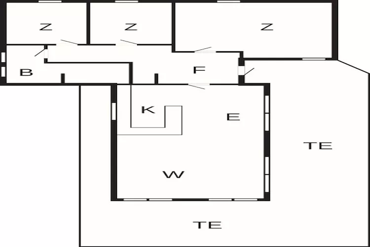 Gerestaureerde huisje in Bratten -- By Traum Ferienwohnungen-Plattegrond