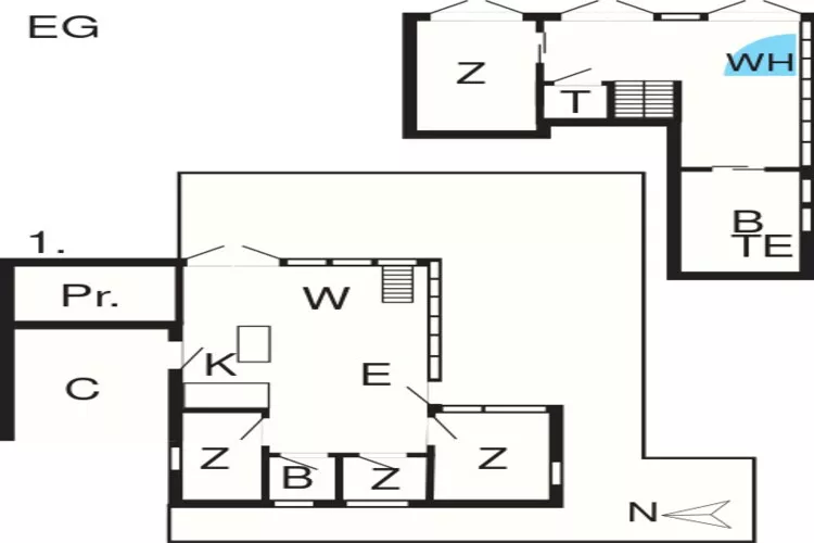 8 persoons vakantie huis in Brovst-By Traum-Plattegrond