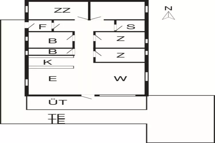 6 persoons vakantie huis in Ulfborg-Plattegrond
