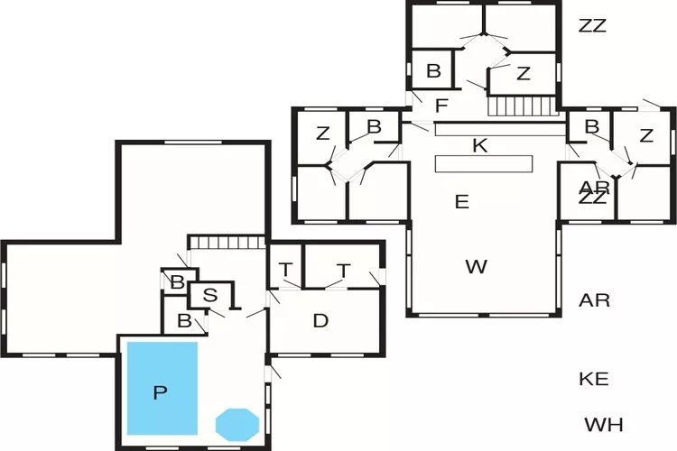 Luxe toevluchtsoord in Ebeltoft -- By Traum Ferienwohnungen-Plattegrond