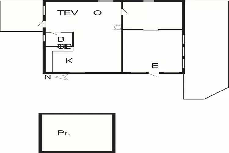 2 persoons vakantie huis in Hemmet-By Traum-Plattegrond