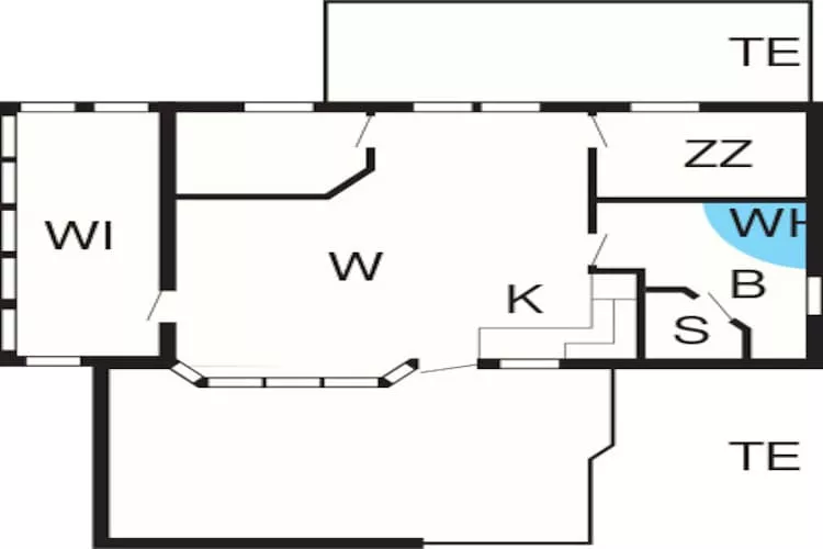 Strandgeluk in albaek -- By Traum Ferienwohnungen-Plattegrond
