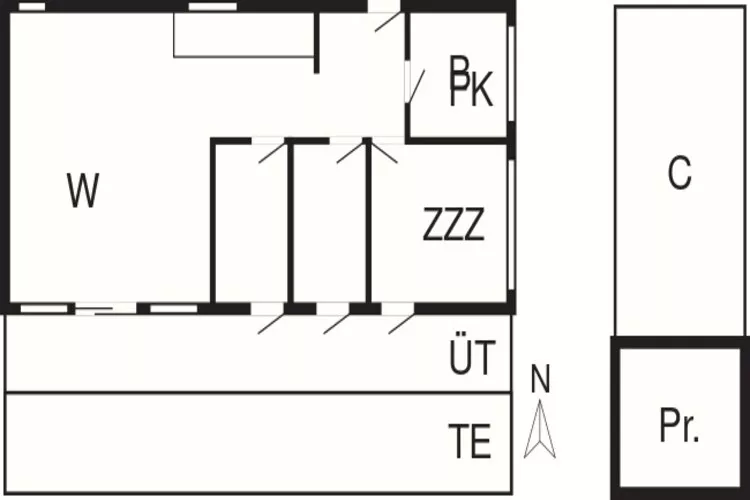6 persoons vakantie huis in Ebeltoft-By Traum-Plattegrond