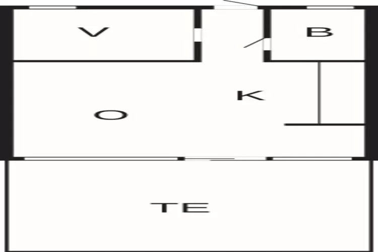 2 persoons vakantie huis in Vejers Strand-By Traum-Plattegrond