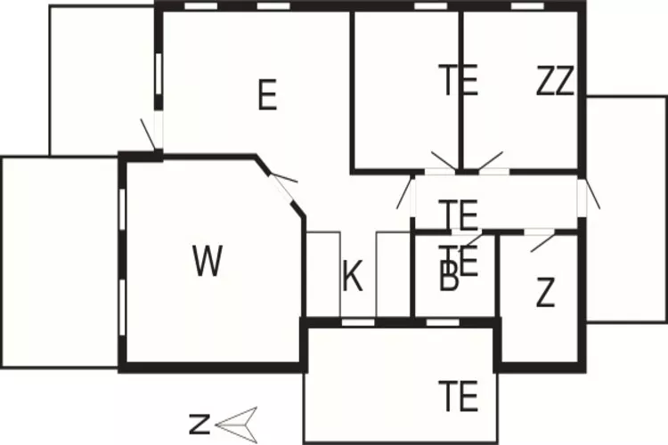 Panoramisch kustuitje -- By Traum Ferienwohnungen-Plattegrond