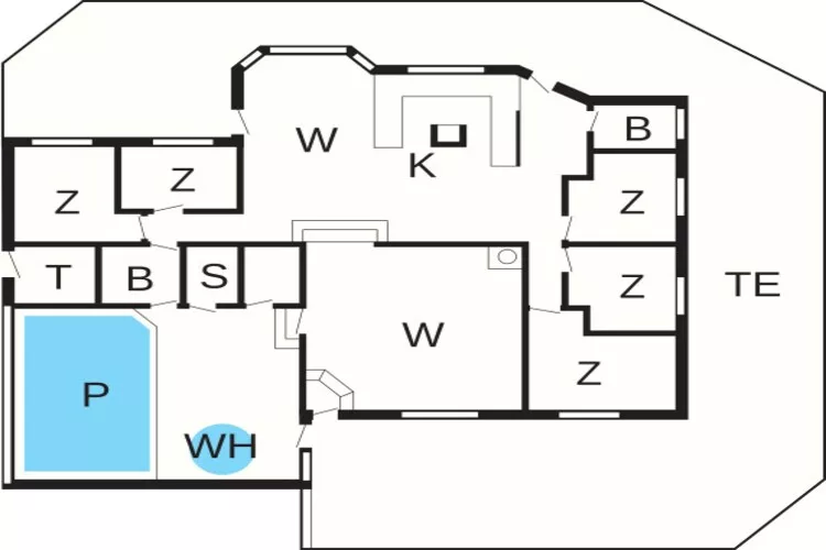 14 persoons vakantie huis in Hjørring-By Traum-Plattegrond