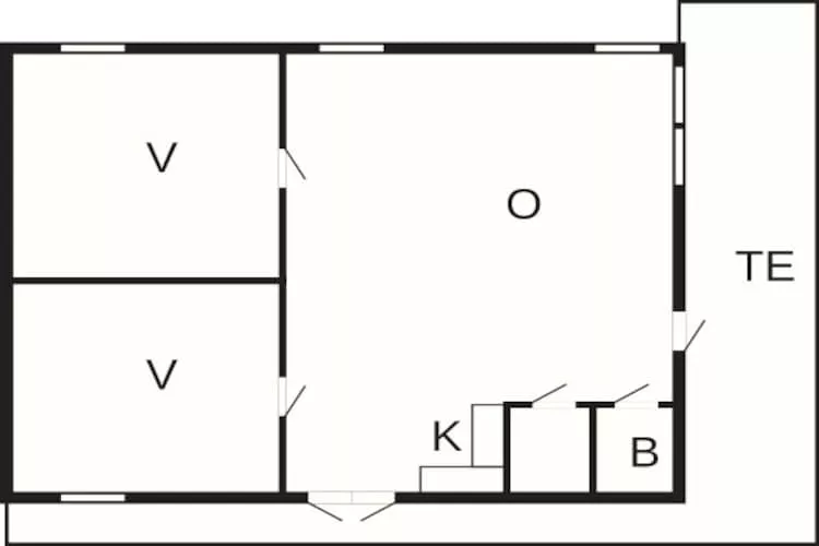 6 persoons vakantie huis in SÖLVESBORG-Plattegrond