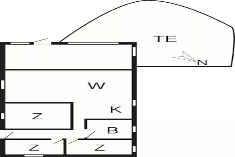 6 persoons vakantie huis in Hurup Thy-By Traum-Plattegrond