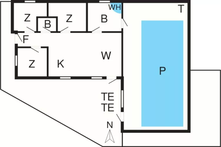6 persoons vakantie huis in Oksbøl-By Traum-Plattegrond