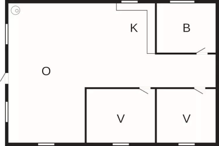 Rustig toevluchtsoord in Skaerbaek -- By Traum Ferienwohnungen-Plattegrond