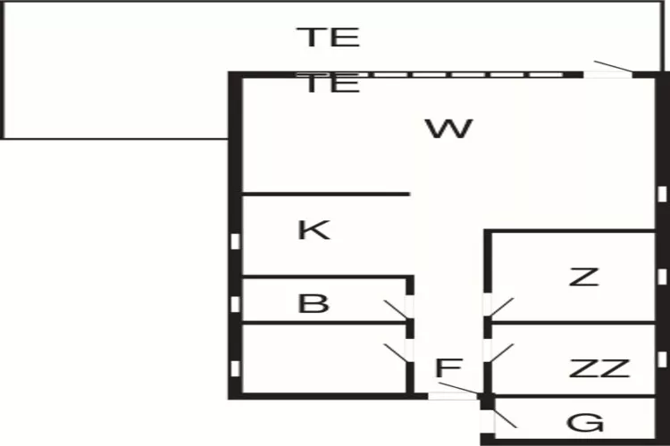 Gezellig strandhuisje -- By Traum Ferienwohnungen-Plattegrond