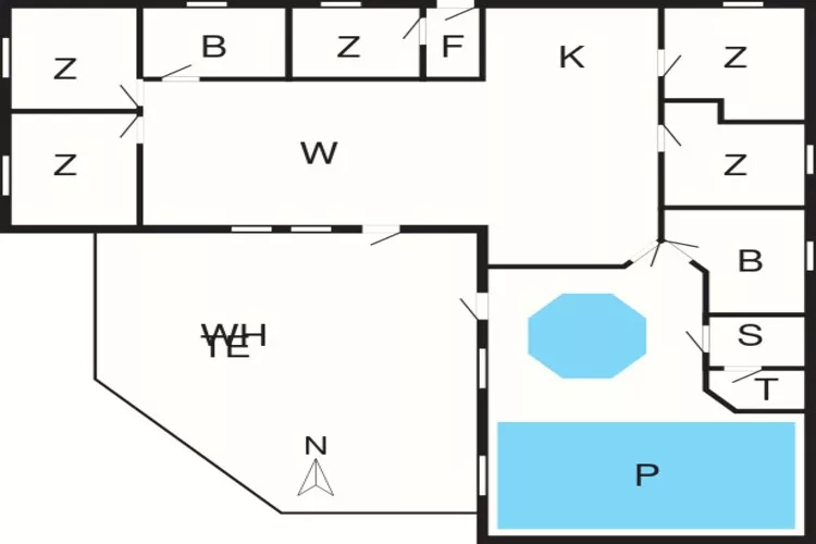 Luxe retraite met zwembad -- By Traum Ferienwohnungen-Plattegrond