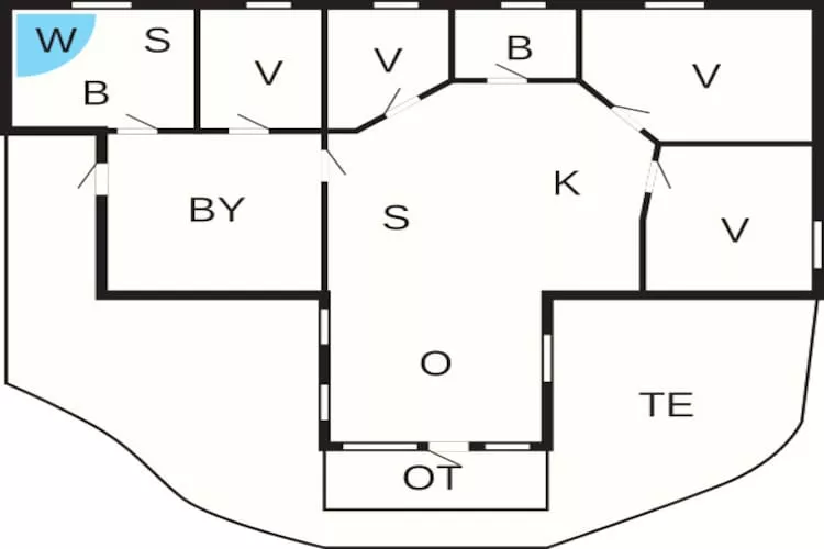Luxe Spa Retreat in Spodsbjerg -- By Traum Ferienwohnungen-Plattegrond