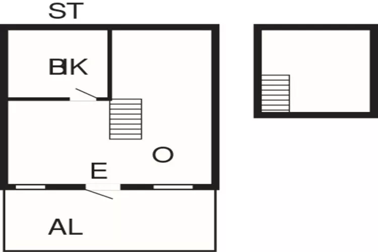 2 persoons vakantie huis in Rönnäng-Plattegrond