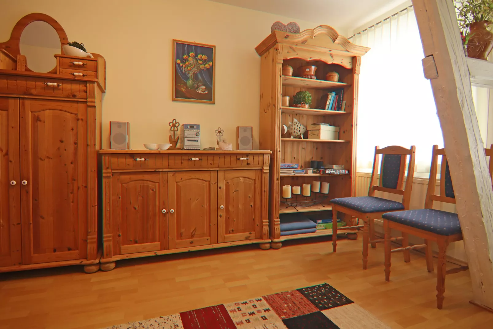 Urlaub im Landhaus an der Ostsee mit Garten-Woonkamer