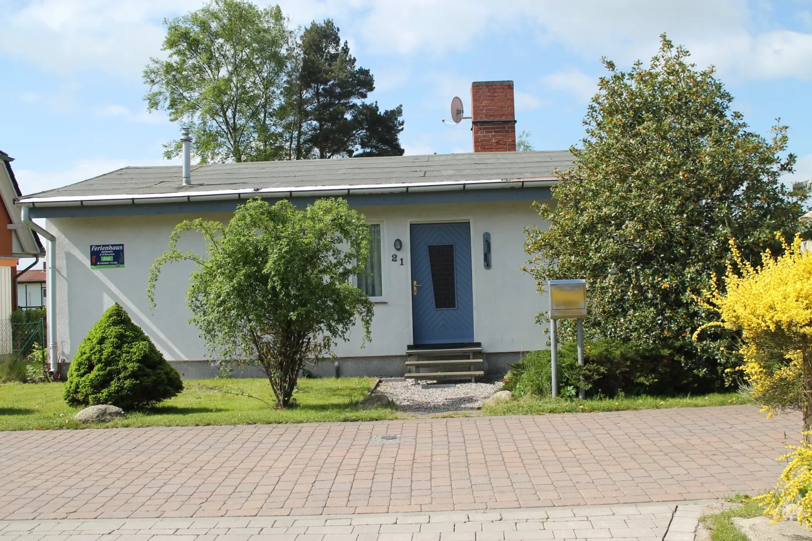 Das DarßHaus mit Kamin und Garten-Buitenkant zomer