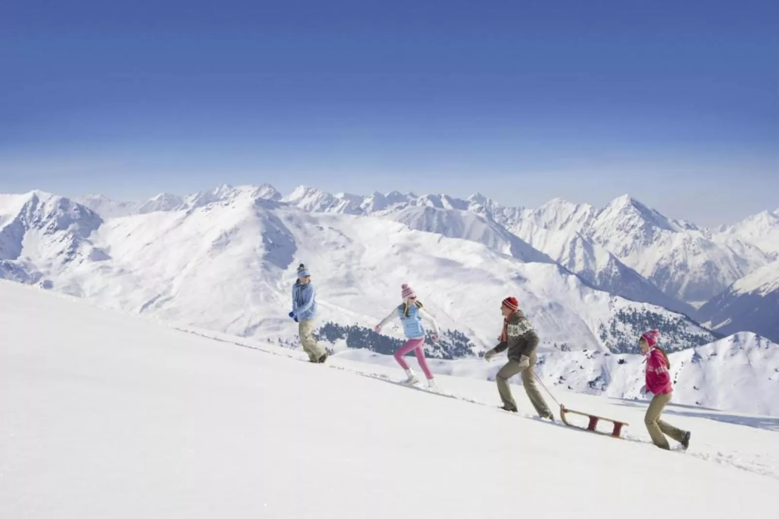 Les Portes du Grand Massif 6-Gebied winter 1km
