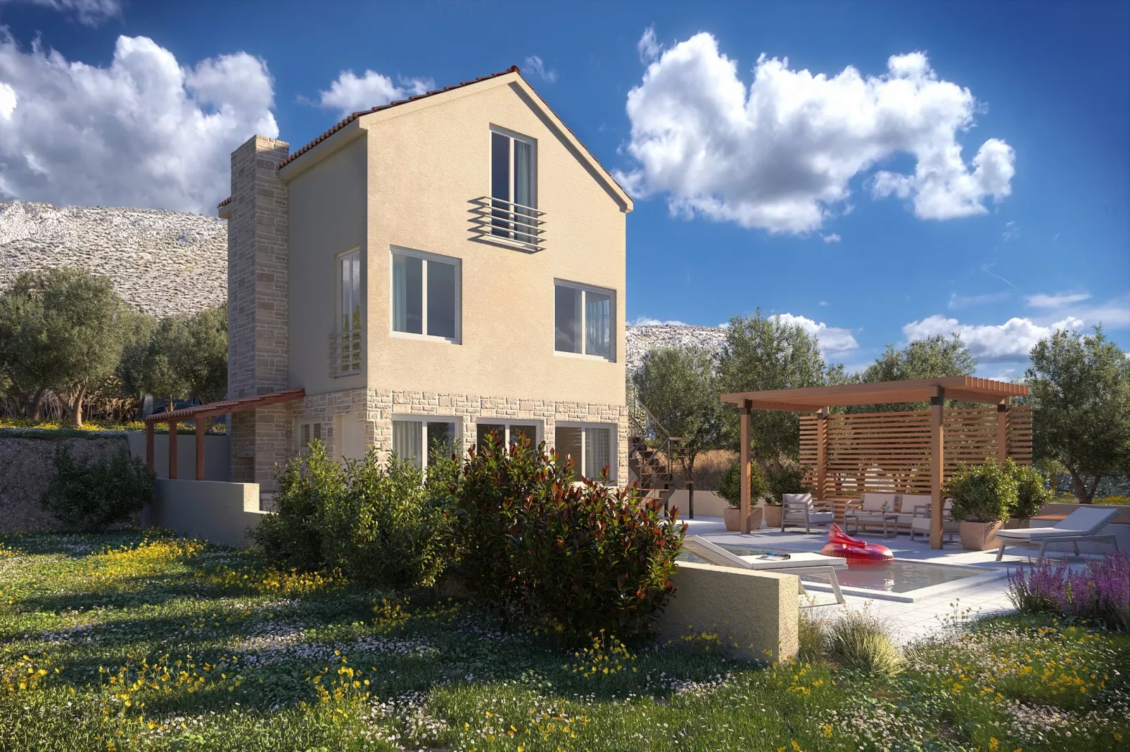Tare Holiday Home-Tuinen zomer
