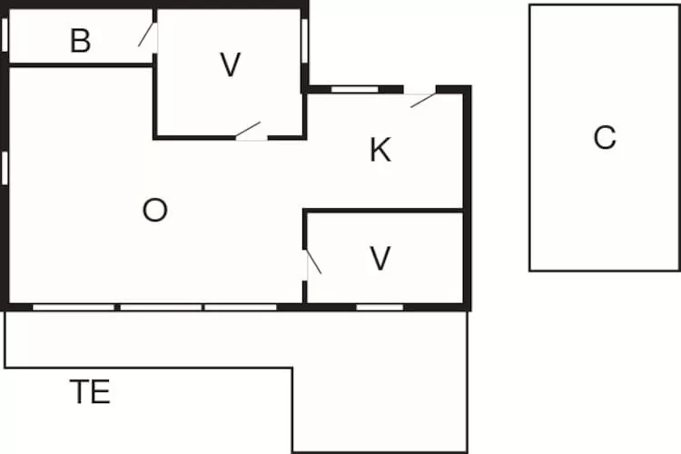 4 persoons vakantie huis in Rønde-By Traum-Plattegrond