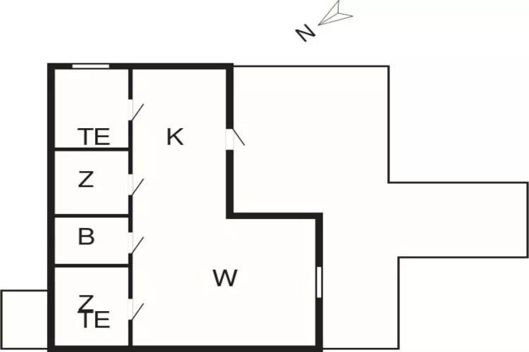 6 persoons vakantie huis in Nysted-By Traum-Plattegrond