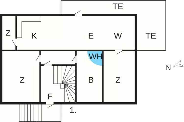 5 persoons vakantie huis in Frederikstad-By Traum-Plattegrond