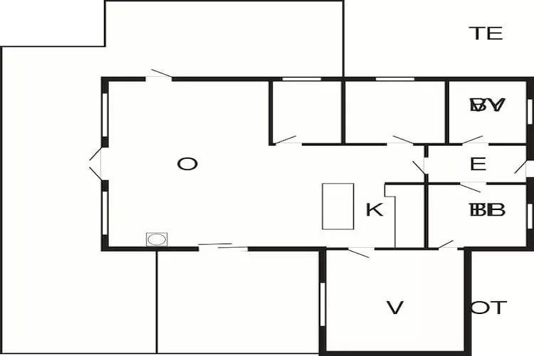 8 persoons vakantie huis in Karrebæksminde-Plattegrond