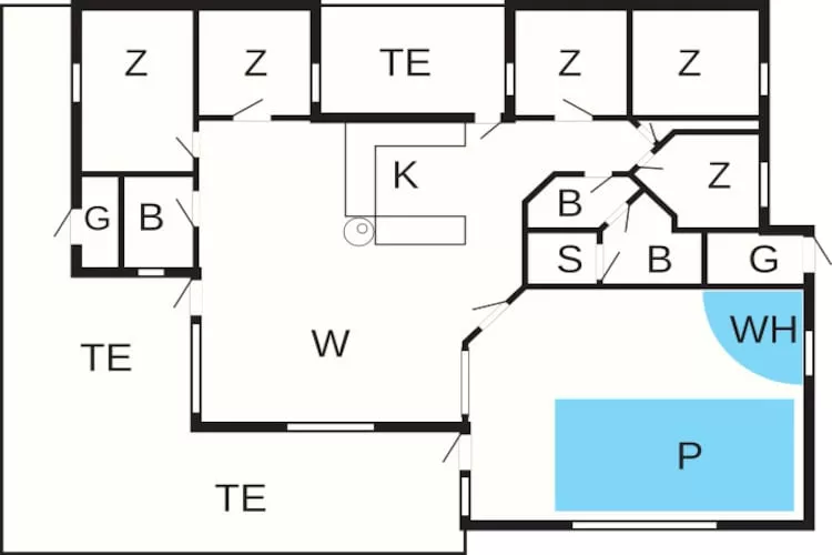 Luxe retraite in Lonstrup -- By Traum Ferienwohnungen-Plattegrond