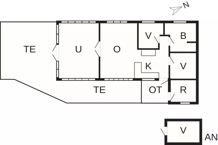 4 persoons vakantie huis in Højslev-By Traum-Plattegrond