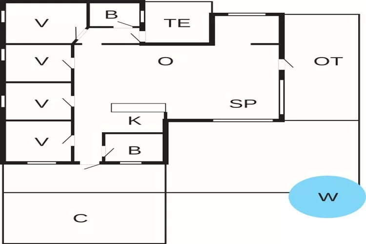 6 persoons vakantie huis in Ulfborg-Plattegrond