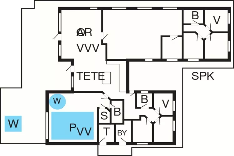 18 persoons vakantie huis in Ålbæk-Plattegrond