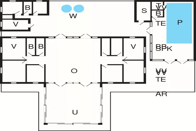 24 persoons vakantie huis in Læsø-By Traum-Plattegrond